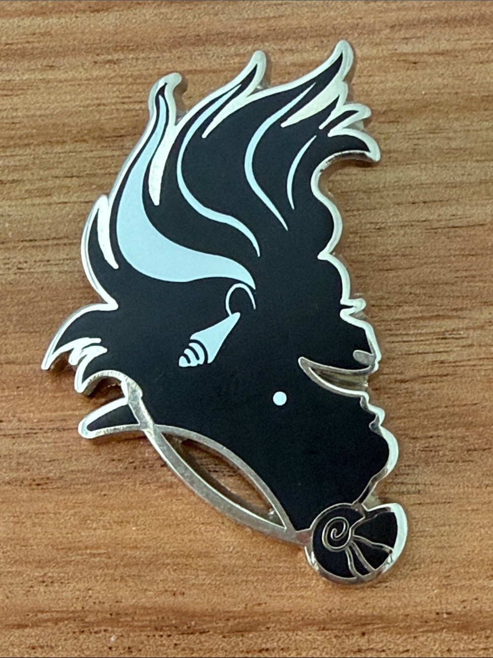 Disney Ursula Black and Silver Enamel Sea Nymph Pin